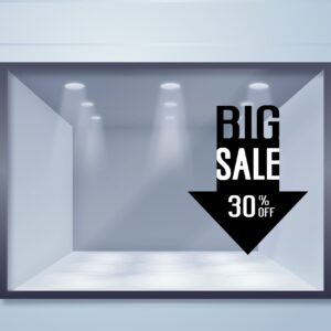 Εκπτωτικό Αυτοκόλλητο Arrow Drop Sale