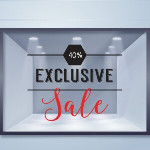 Εκπτωτικό Αυτοκόλλητο Exclusive Sale