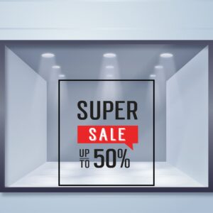 Εκπτωτικό Αυτοκόλλητο Instant Sale