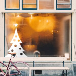 Χριστουγεννιάτικο Αυτοκόλλητο Silent Snow Tree