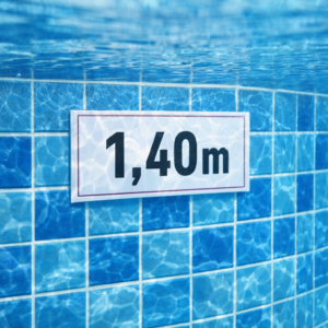 Πινακίδα Πισίνας - Ένδειξης Βάθους - Swimming Pool Depth Marker