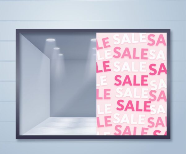 Εκπτωτικό αυτοκόλλητο βιτρίνας Endless Sale | Blueprint.gr