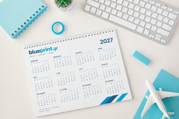 Επιτραπέζιο ημερολόγιο πλάνο γραφείου (desk planner) | Blueprint.gr