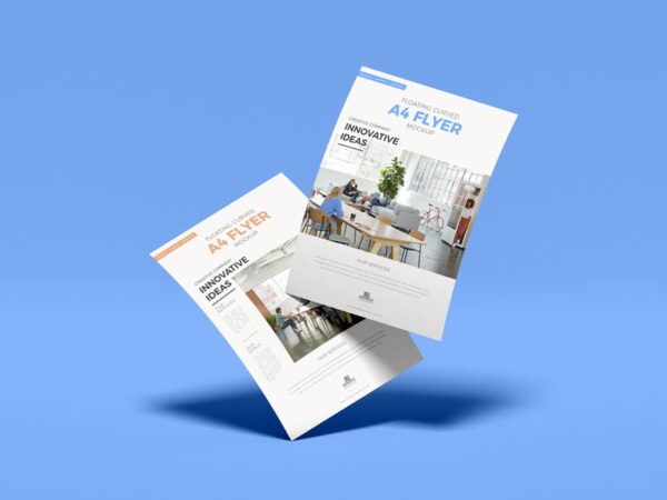 Μονόφυλλα διαφημιστικά φυλλάδια A4 (flyers) με έγχρωμη εκτύπωση | Blueprint.gr